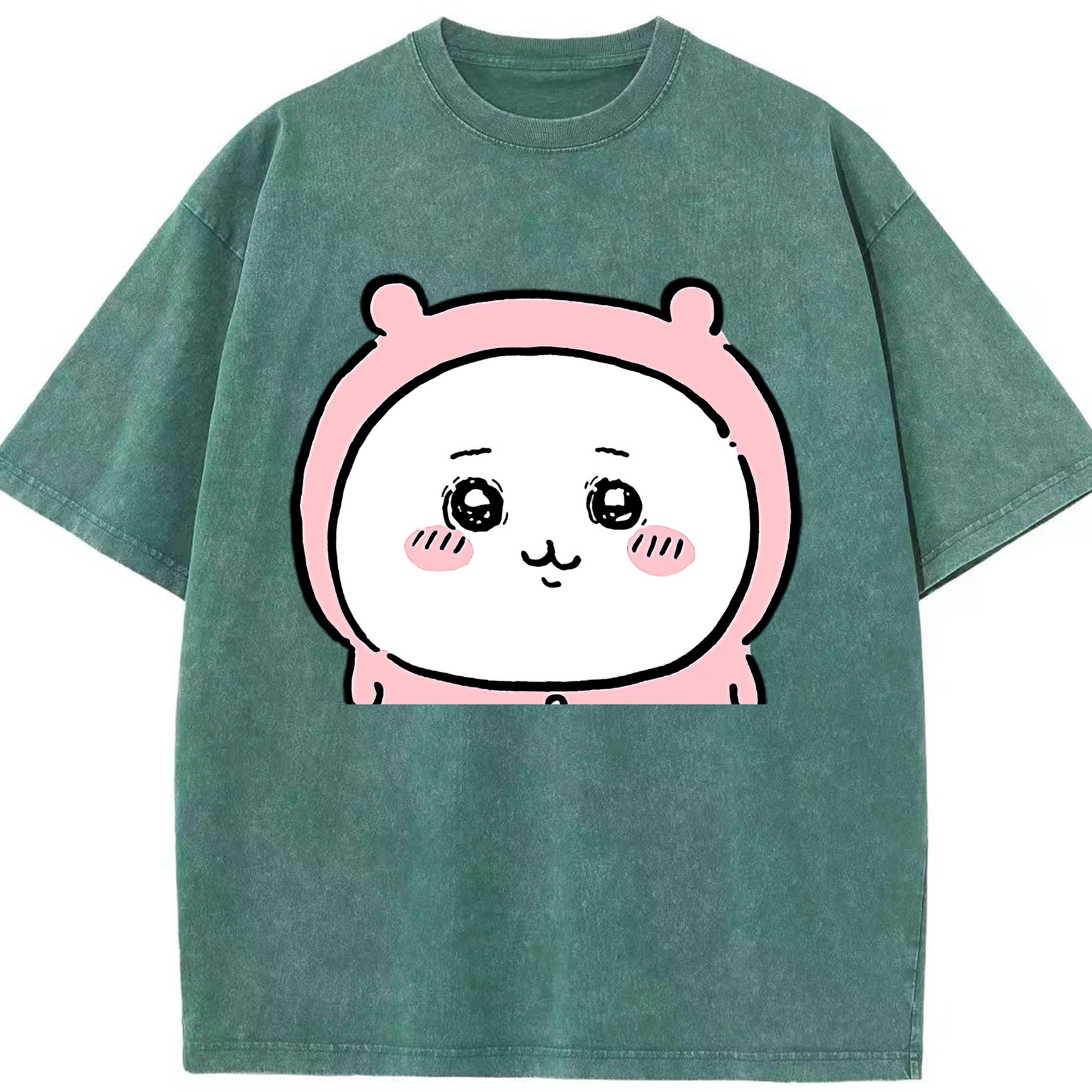 （画像用） ちいかわ ちいかわ Chii-kawa chiikawa 綿100% ヴィンテージ風 半袖Tシャツ（フロントプリント）